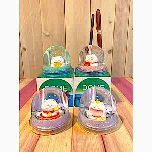 Şans Kedisi (Maneki-Neko) Sulu Kalemlik – Kar Küresi Efektli Uğur Dekoru (8 cm)