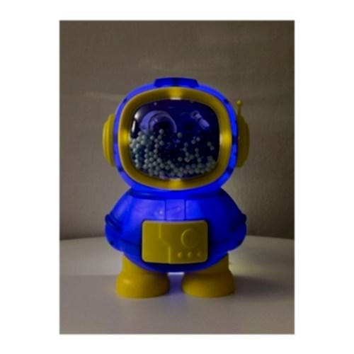 Işıklı Astronot Tasarımlı Kumbara 11 Cm X 11 Cm 17,6 cm