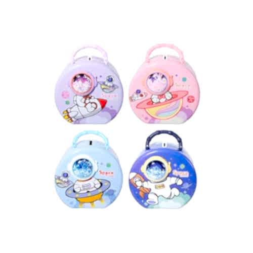 Uzay Astronot Tasarımlı Metal Kumbara 15 cm