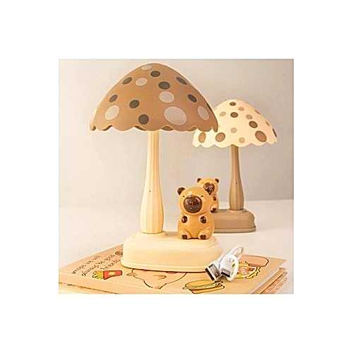 Capybara LED USB Çocuk Gece Lambası – Mantar Tasarımlı, Şarjlı