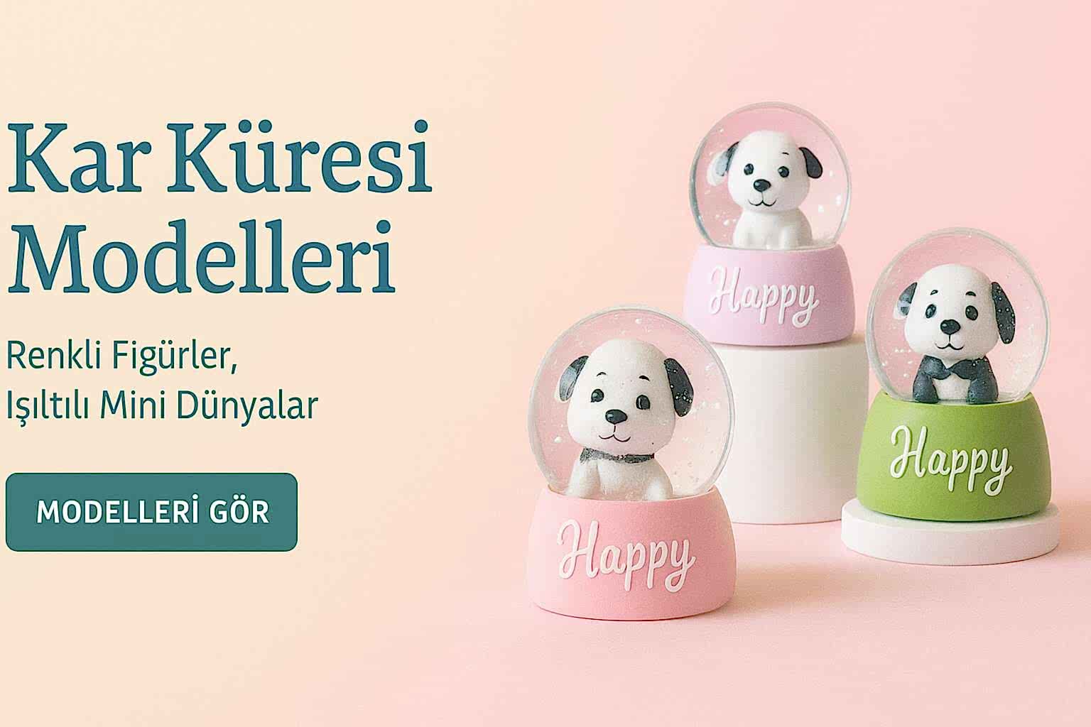 Renkli ve Dekoratif Kar Küresi Modelleri – Masaüstü Süs ve Hediye Seçenekleri
