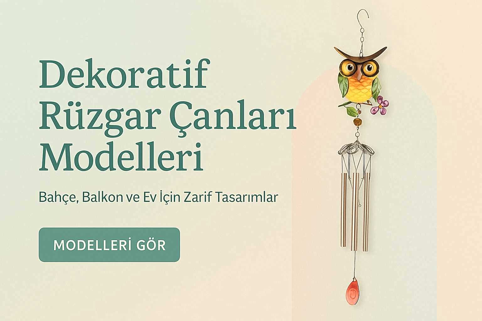 Dekoratif Rüzgar Çanları – Bahçe, Balkon ve Ev İçin Zarif Tasarımlar