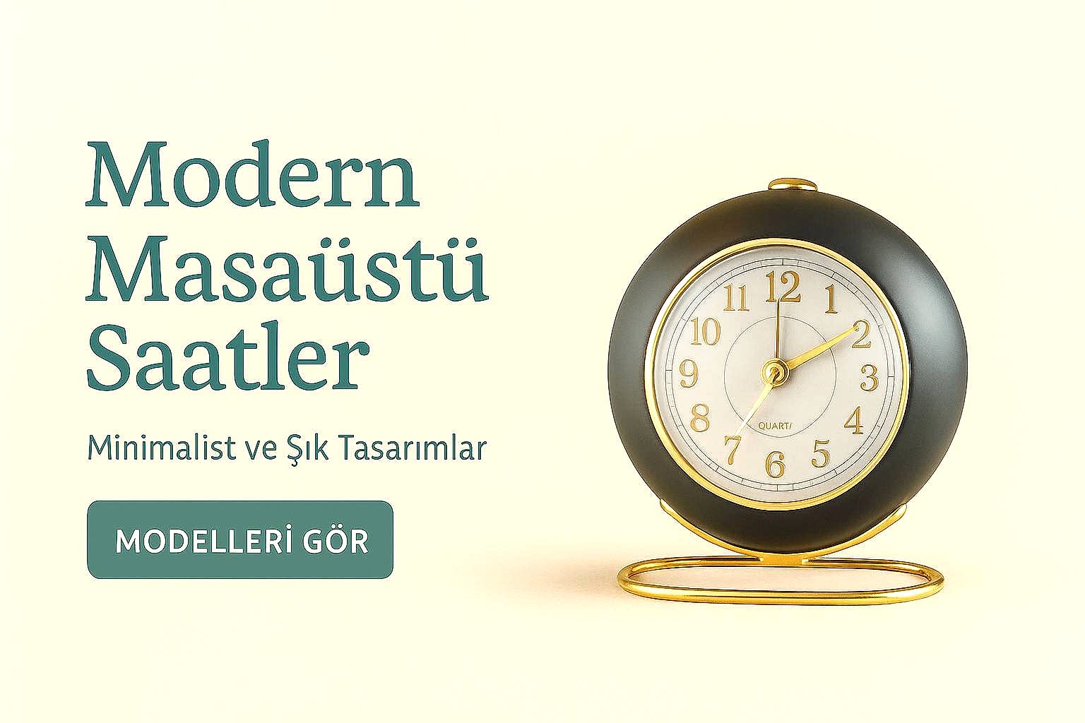 Modern Masaüstü Saatler – Minimalist ve Şık Tasarımlar